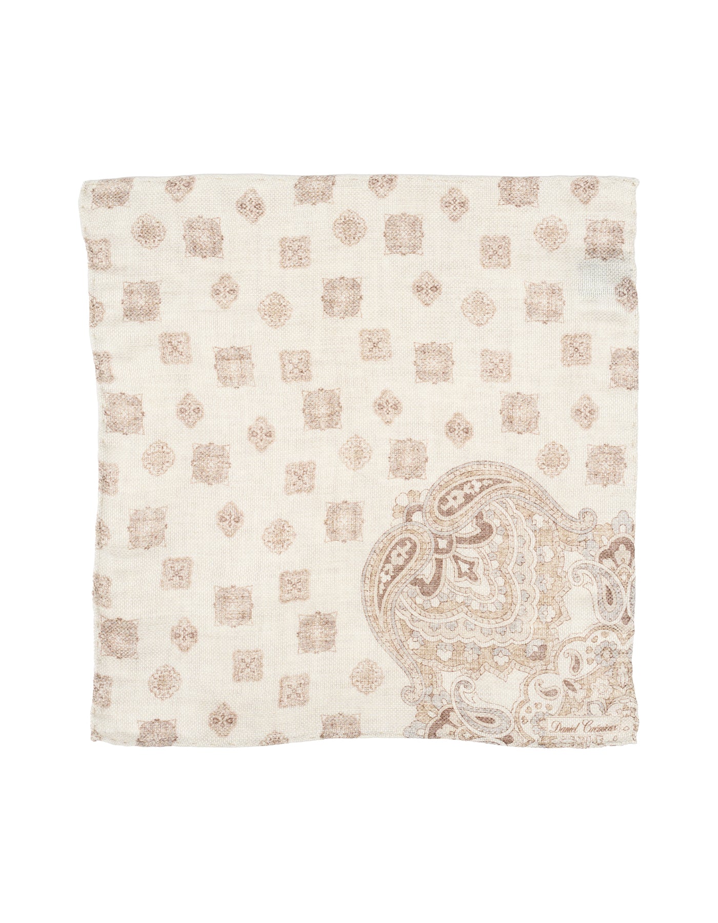 Luxury Linen Silk Hand-Rolled Pocket Square