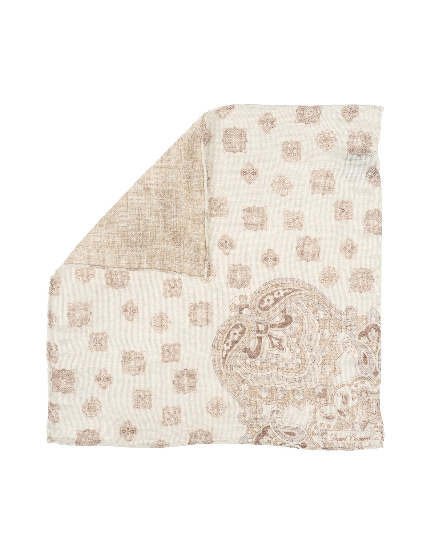 Luxury Linen Silk Hand-Rolled Pocket Square