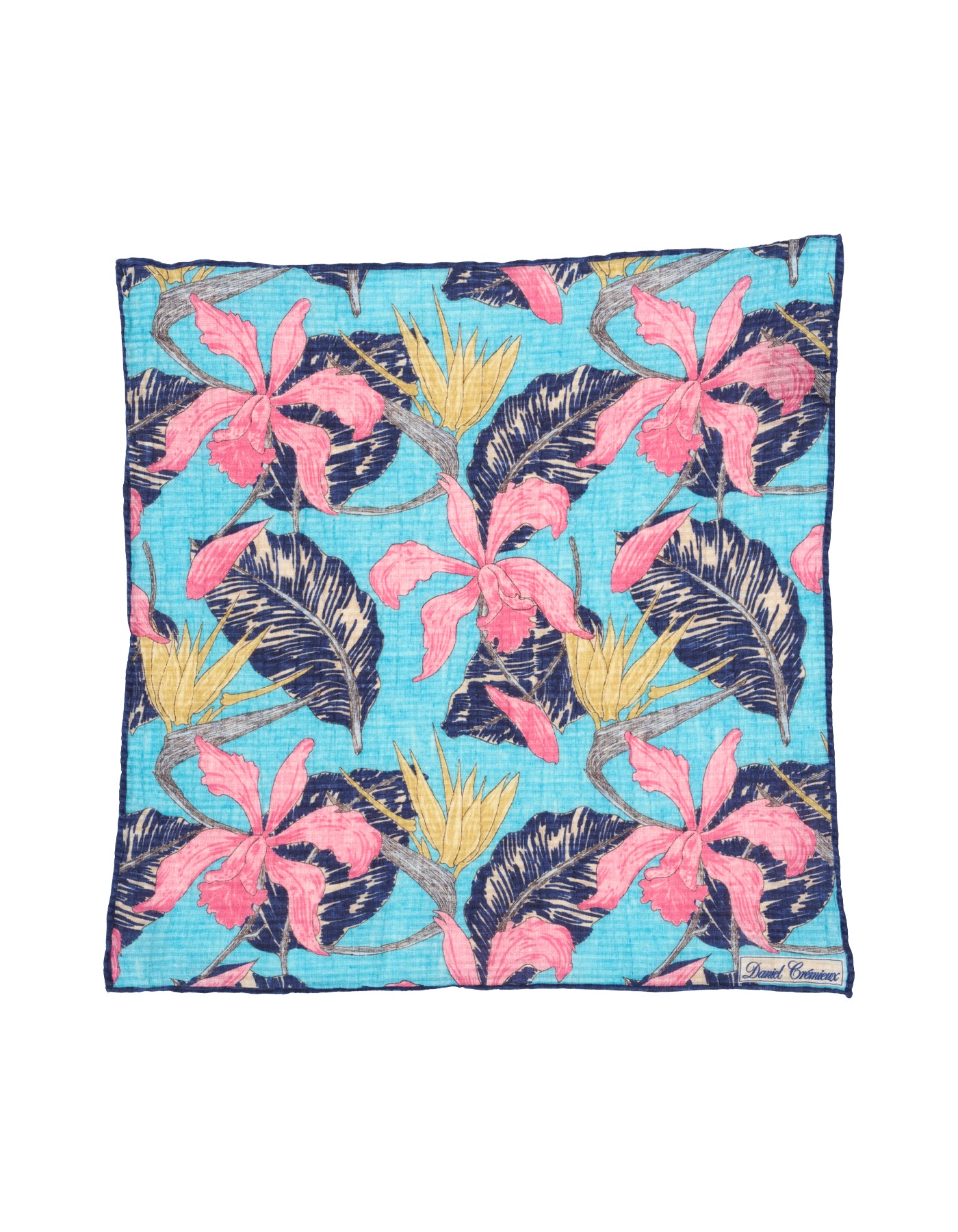 Luxury Seersucker Hand-Rolled Pocket Square