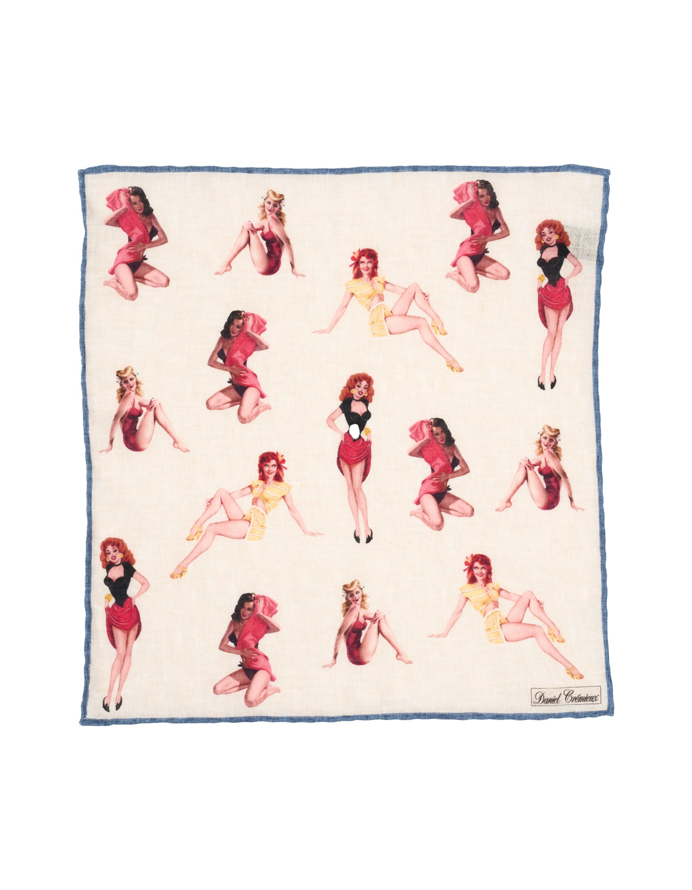 Luxury Linen Hand-Rolled Pocket Square