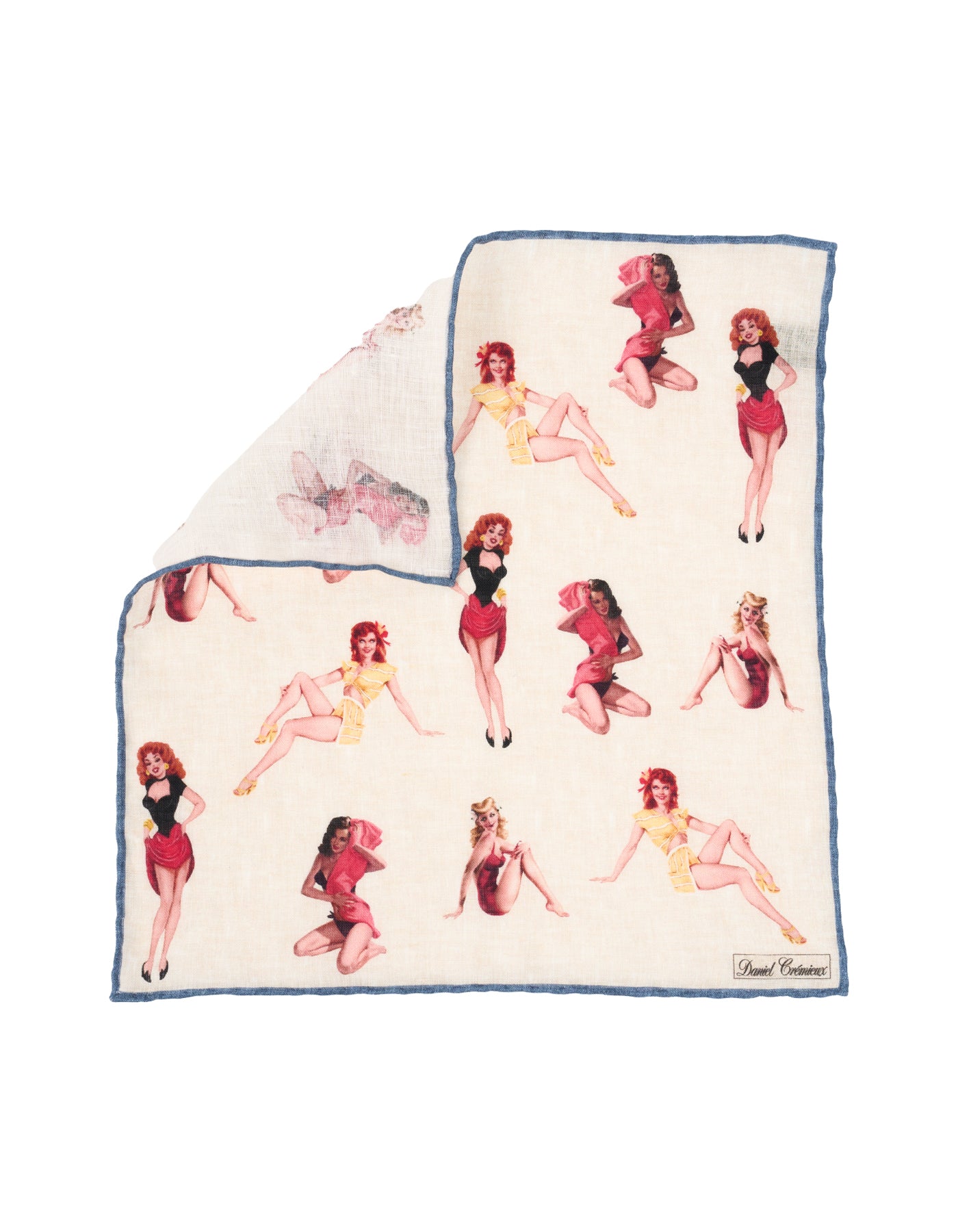 Luxury Linen Hand-Rolled Pocket Square