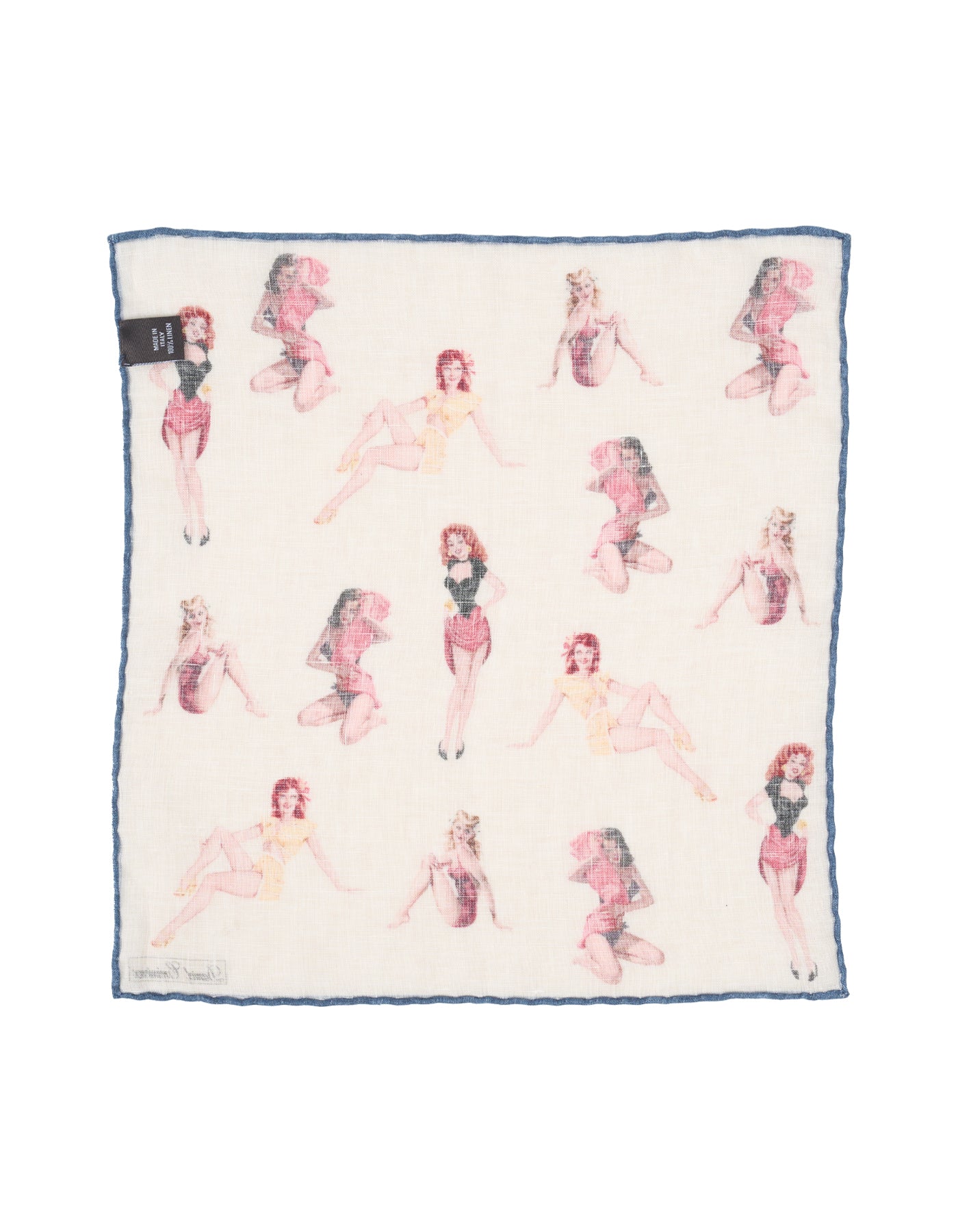 Luxury Linen Hand-Rolled Pocket Square