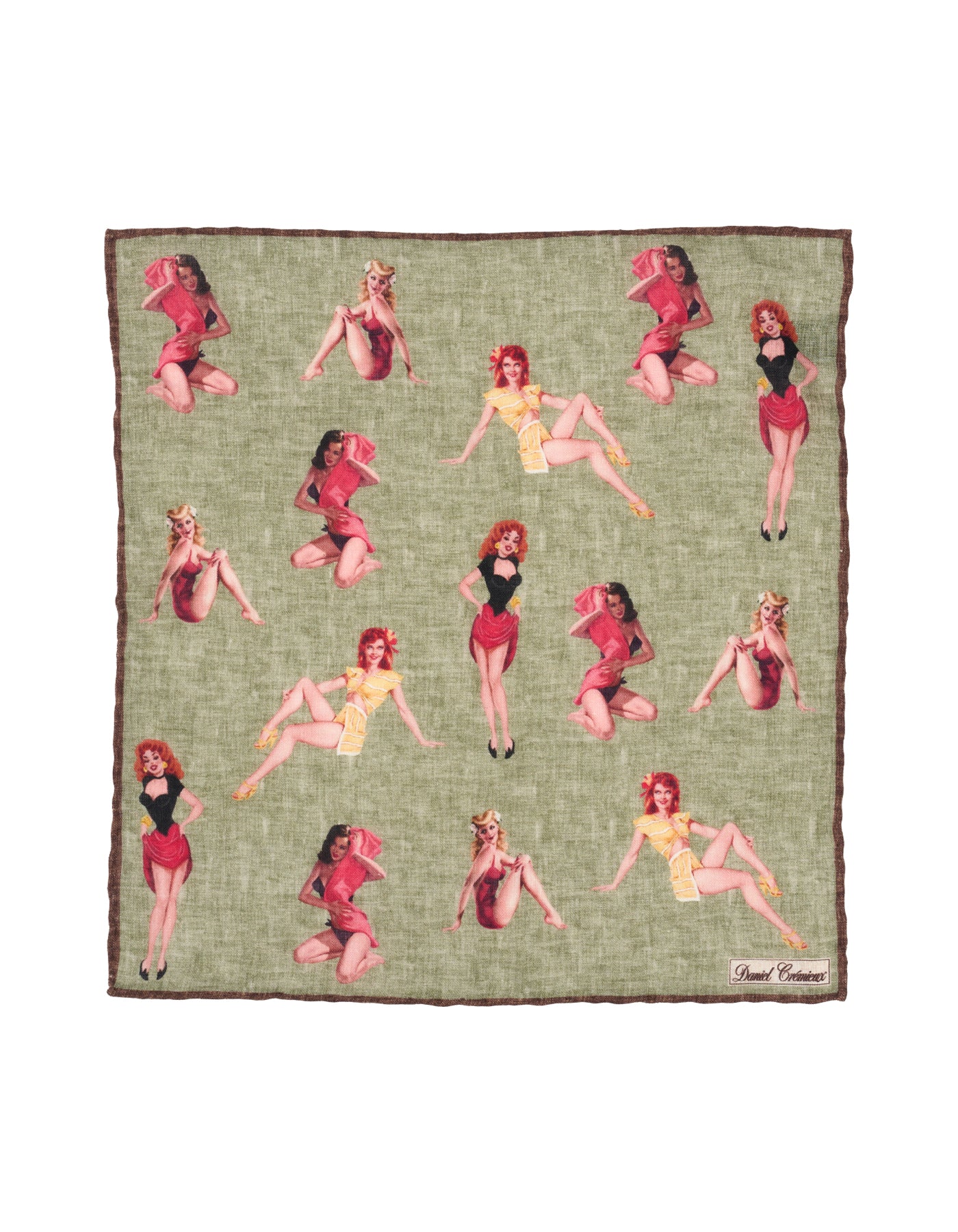 Luxury Linen Hand-Rolled Pocket Square