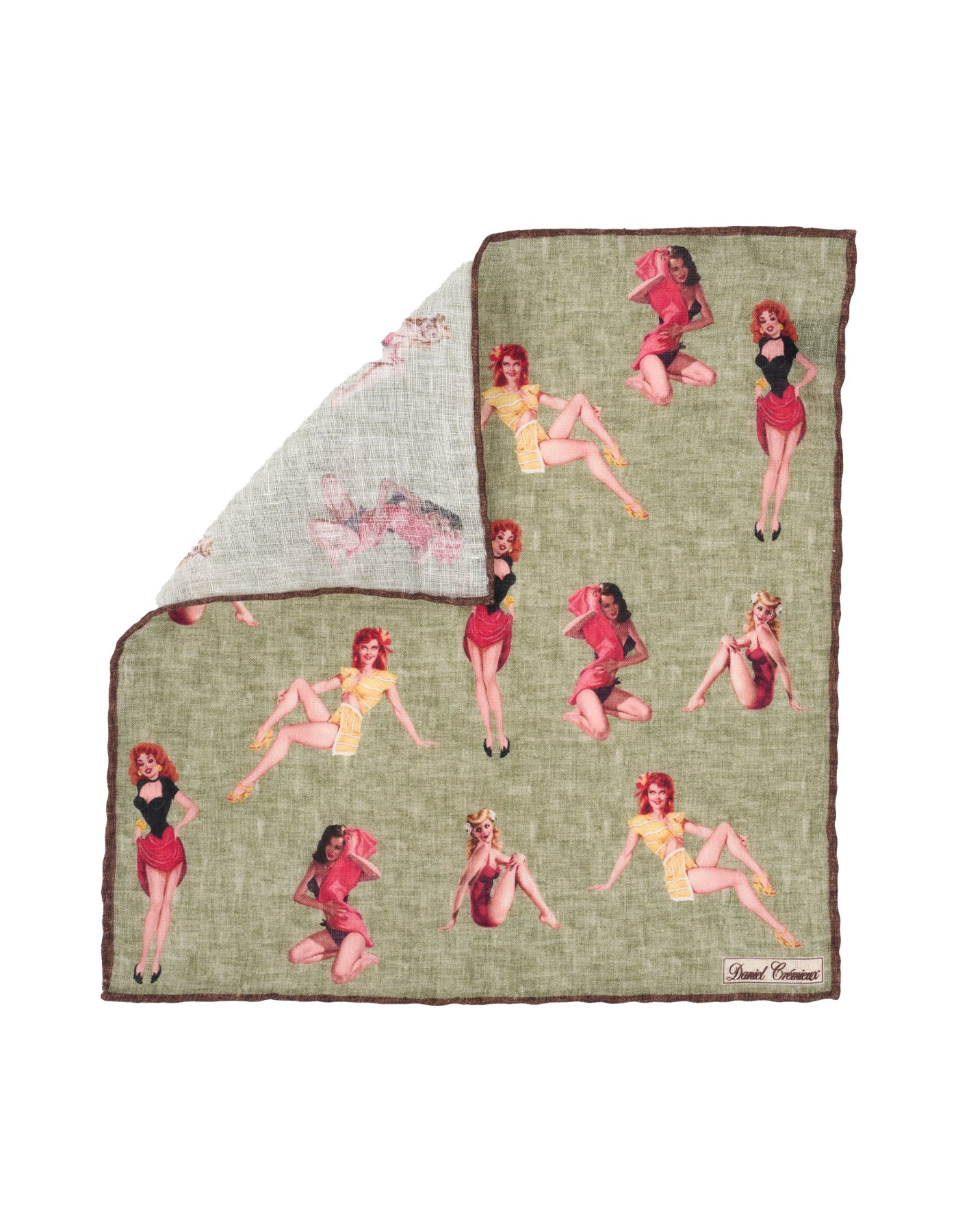 Luxury Linen Hand-Rolled Pocket Square