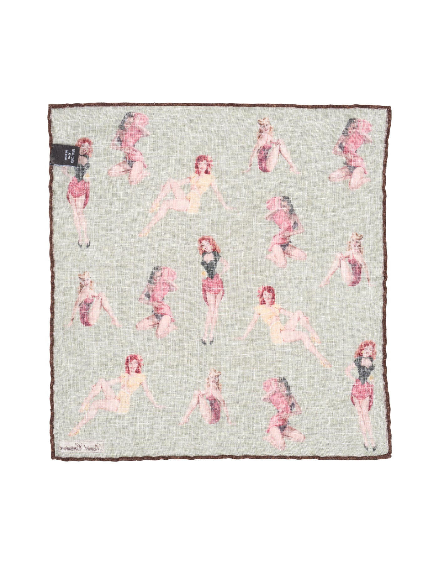 Luxury Linen Hand-Rolled Pocket Square