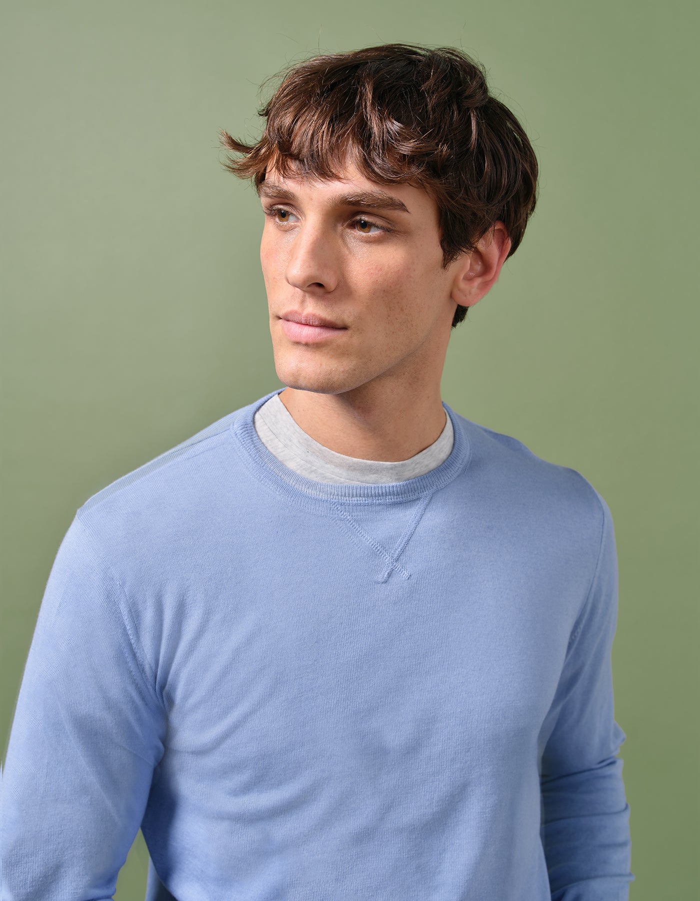 Classic Cotton Cashmere Crewneck