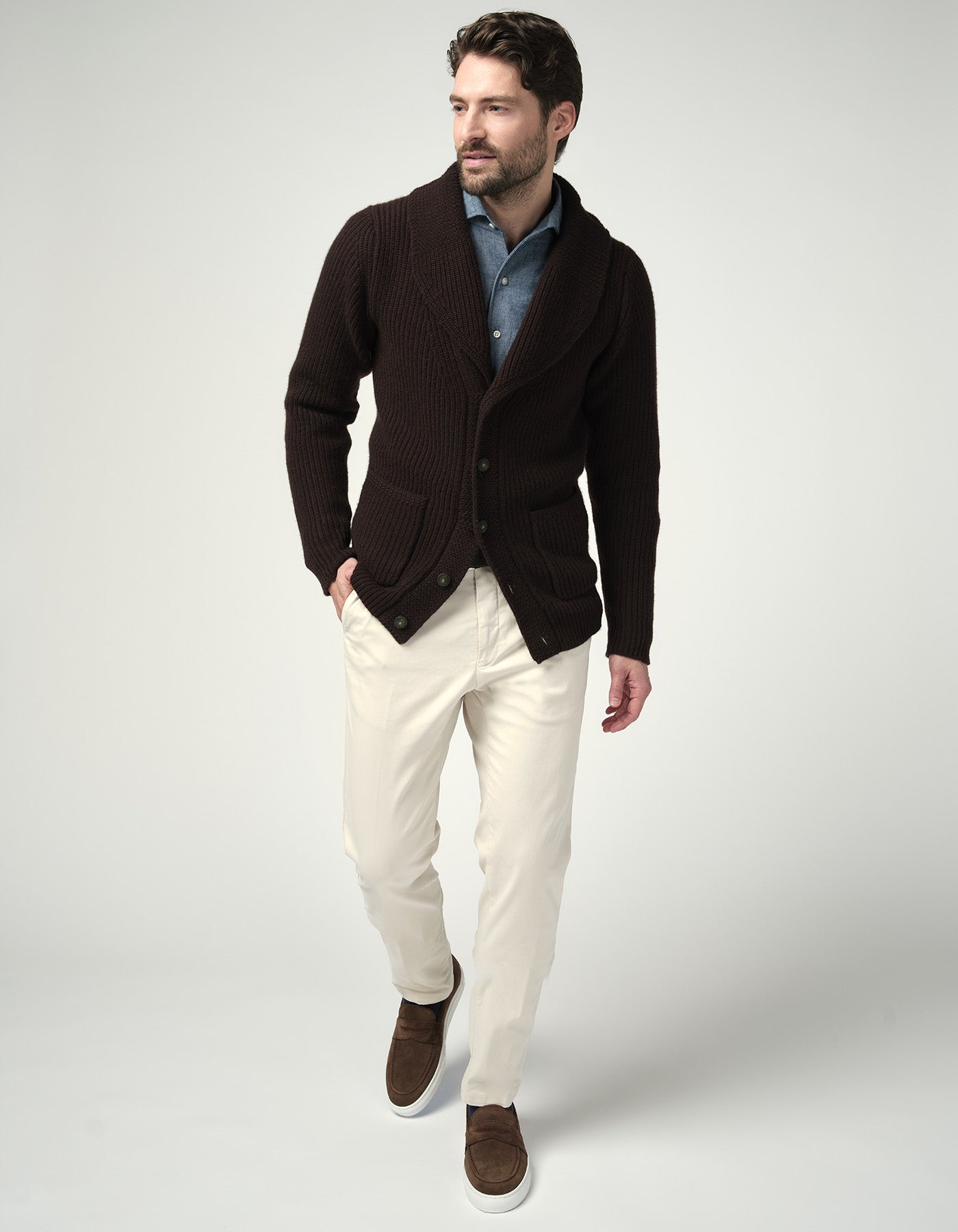 Cashmere Shawl Cardigan