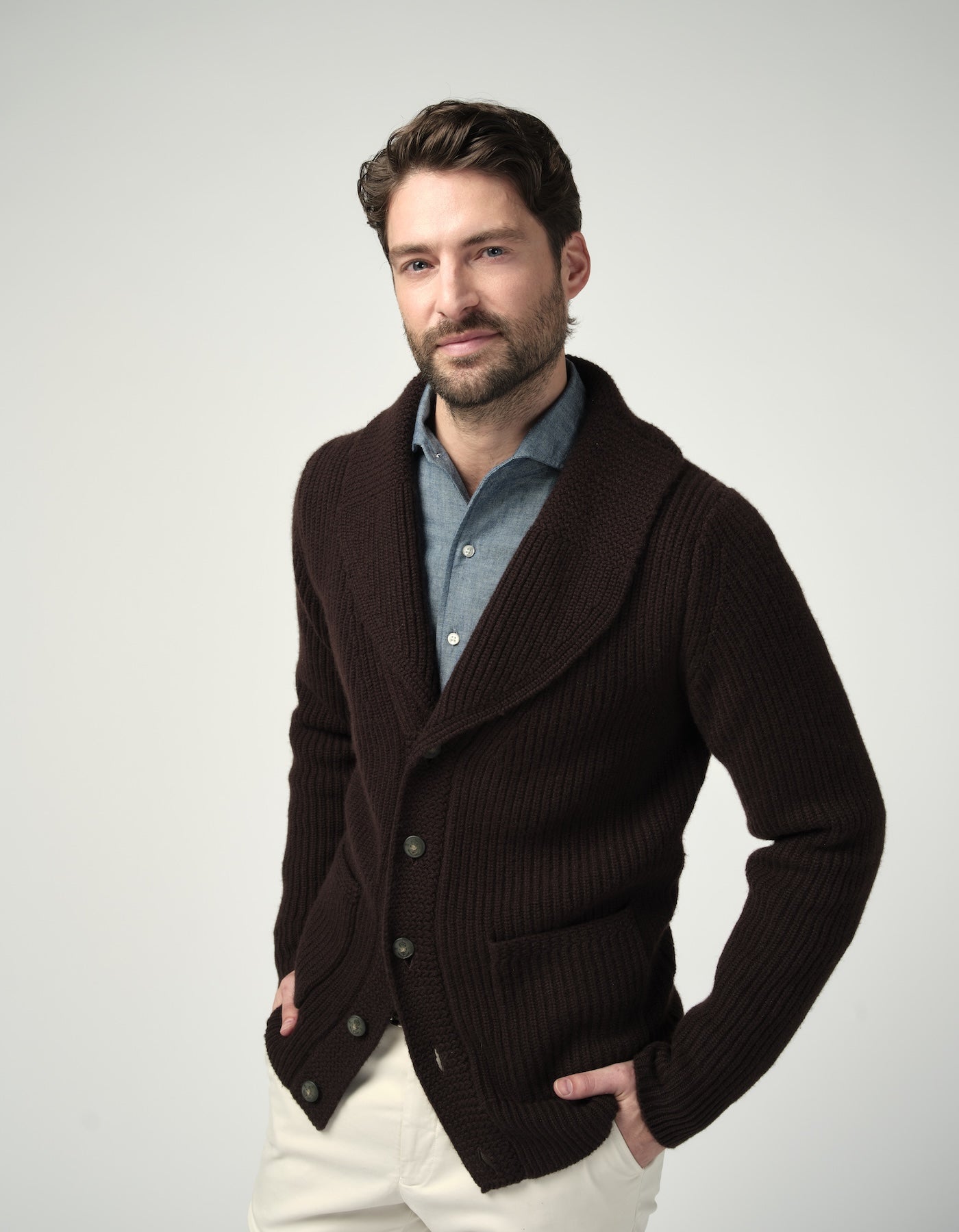 Cashmere Shawl Cardigan