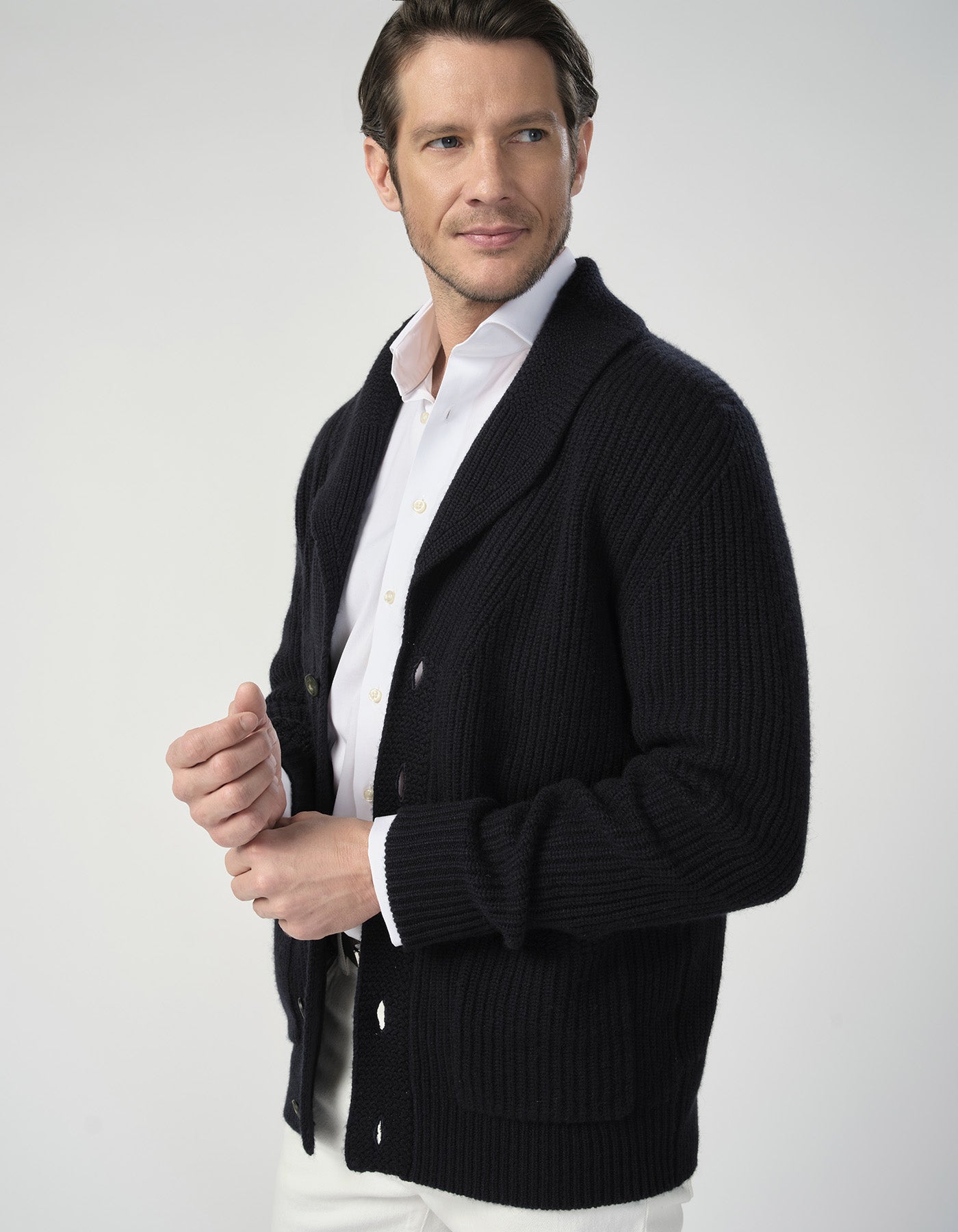 Cashmere Shawl Cardigan