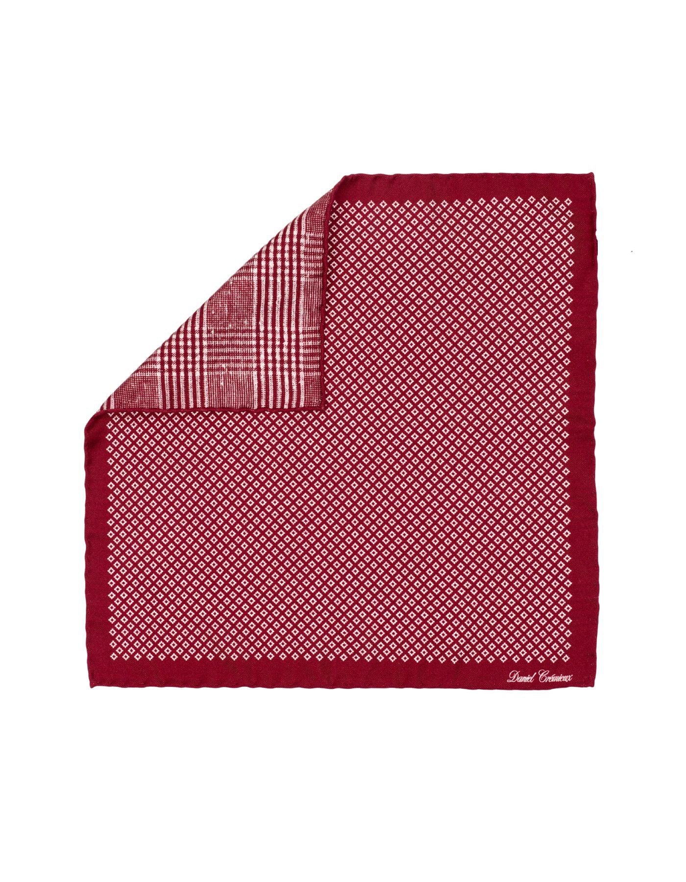 Geo Plaid Pocket Square